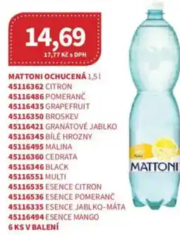 Kubík potraviny Mattoni ochucená nabídka