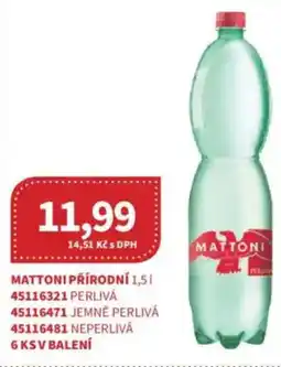 Kubík potraviny Mattoni přírodní nabídka