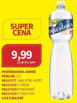Kubík potraviny Poděbradka jemně perlivá nabídka