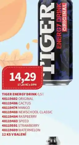 Kubík potraviny Tiger energy drink nabídka
