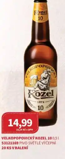 Kubík potraviny Velkopopovický kozel 10 nabídka