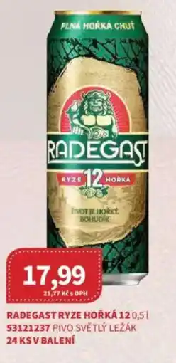 Kubík potraviny Radegast ryze hořká 12 nabídka