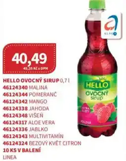 Kubík potraviny Hello ovocný sirup nabídka