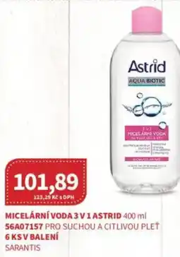 Kubík potraviny Micelární voda 3 v1 astrid nabídka