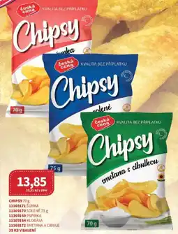 Kubík potraviny Chipsy nabídka
