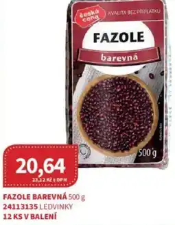 Kubík potraviny Fazole barevná nabídka