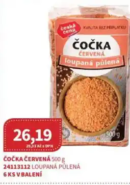 Kubík potraviny Čočka červená nabídka