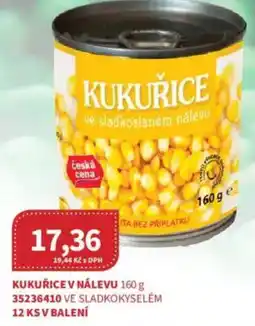 Kubík potraviny Kukuřice v nálevu nabídka