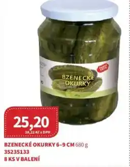 Kubík potraviny Bzenecké okurky 6-9 cm nabídka