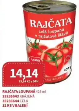 Kubík potraviny Rajčata loupaná nabídka