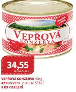 Kubík potraviny Vepřová konzerva nabídka