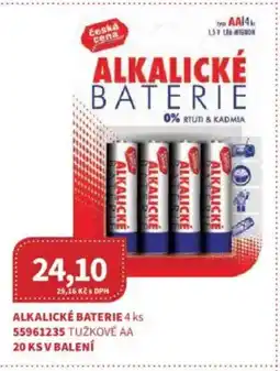 Kubík potraviny Alkalické baterie nabídka