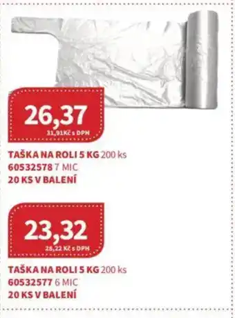 Kubík potraviny Taška na roli nabídka