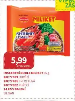 Kubík potraviny Instantní nudle Miliket nabídka