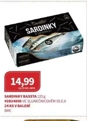 Kubík potraviny Sardinky Bassta nabídka