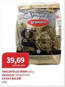 Kubík potraviny Tagliatelle Verdi nabídka