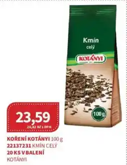 Kubík potraviny Koření Kotányi nabídka