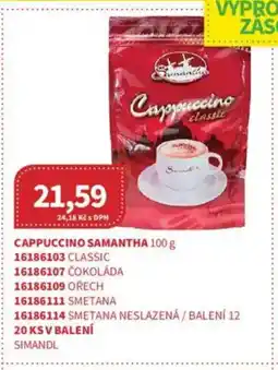 Kubík potraviny Cappuccino Samantha nabídka
