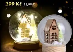 Dedra Zimní domeček, svítící led skleněná nabídka