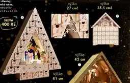 Dedra Led adventní kalendář Dřevěný ve tvaru stromu, betlémská scéna nabídka
