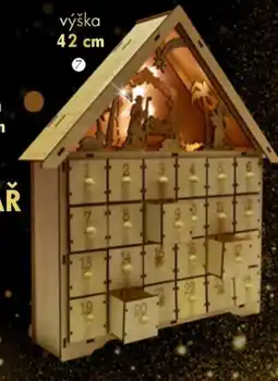 Dedra LED adventní kalendář dřevěný s betlémem nabídka