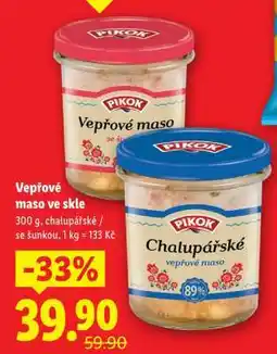 Lidl PIKOK Vepřové maso VE SKLE nabídka