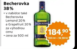Můjobchod Becherovka 38% nabídka