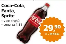 Můjobchod Coca-Cola, Fanta, Sprite nabídka