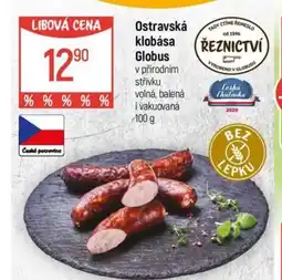 Globus Ostravská klobása Globus nabídka