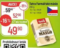 Globus Tatra Farmářské máslo nabídka