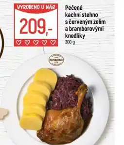Globus Pečené kachní stehno s červeným zelím a bramborovými knedlíky nabídka
