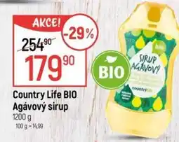 Globus Country Life BIO Agávový sirup nabídka