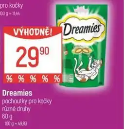 Globus Dreamies pochoutky pro kočky různé druhy nabídka