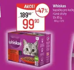 Globus Whiskas kapsičky pro kočky, nabídka