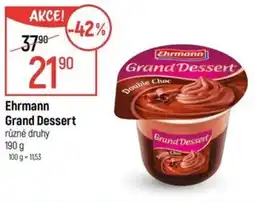 Globus Ehrmann Grand Dessert nabídka
