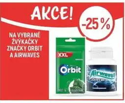 Globus Na vybrané žvýkačky značky Orbit a Airwaves nabídka