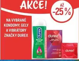 Globus Na vybrané kondomy, gely a vibrátory značky Durex nabídka