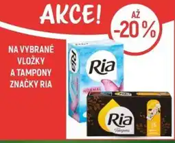 Globus Na vybrané vložky a tampony značky Ria nabídka