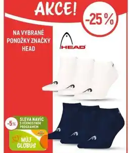 Globus Na vybrané ponožky značky Head nabídka