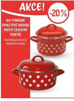 Globus Na vybrané smaltové nádobí motiv červený Puntík nabídka