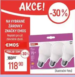 Globus Na vybrané žárovky značky Emos nabídka