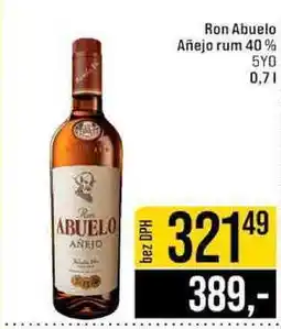 Jip Ron Abuelo Añejo rum 40% 5YO 0,7 l nabídka