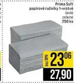 Jip Prima Soft papírové ručníky 1-vrstvé 250 ks nabídka
