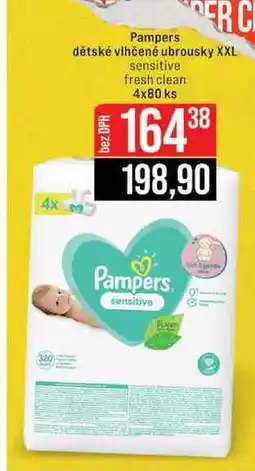 Jip Pampers dětské vlhčené ubrousky XXL 4 x 80 ks nabídka