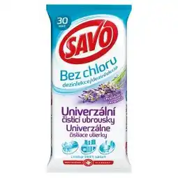 Jip Savo Levandule univerzální čisticí ubrousky bez chloru 30 ks nabídka
