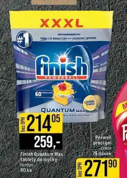 Jip Finish Quantum Max tablety do myčky lemon 60 ks nabídka