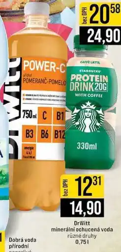 Jip DrWitt minerální ochucená voda různé druhy 0,75 l nabídka