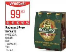 Globus Radegast Ryze hořká 12 světlý ležák nabídka