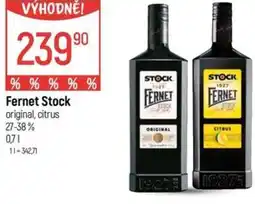 Globus Fernet Stock original, citrus 27-38% nabídka