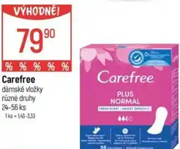 Globus Carefree dámské vložky nabídka